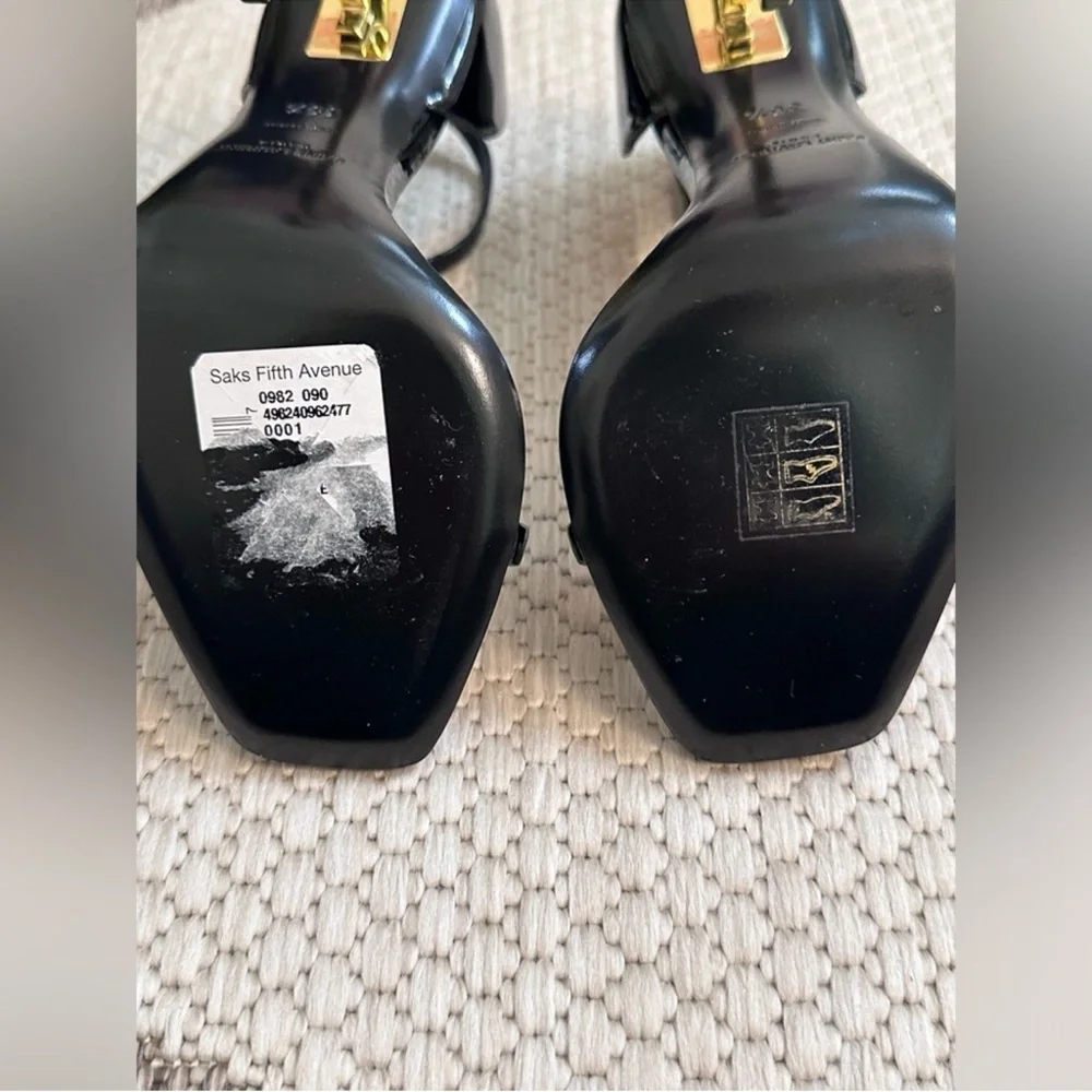 Saint Laurent Opyum YSL Logo Heel Sandals - Picture 10 of 14